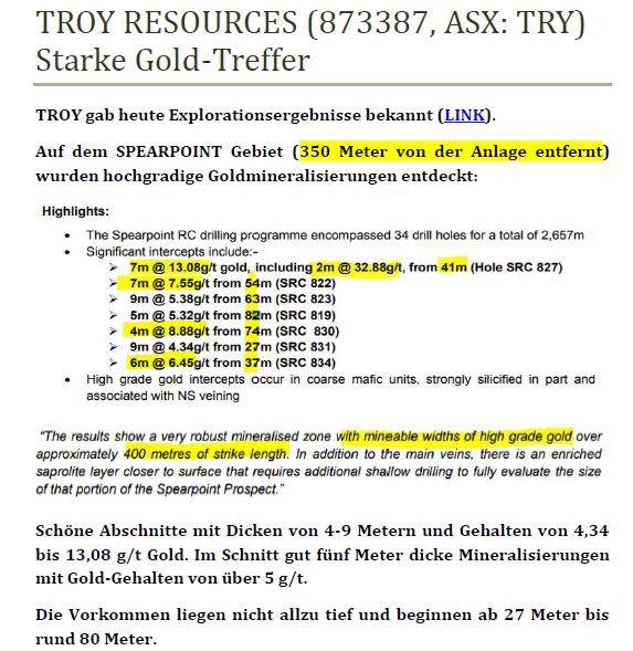 Troy Res- Top Goldproduzent Profit A$16.7 Million 1045884