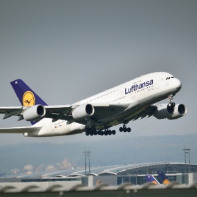 Ein Airbus der Lufthansa.