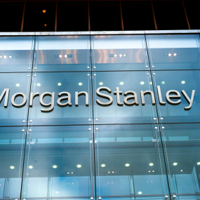 Der Morgan Stanley Hauptsatz in London. 