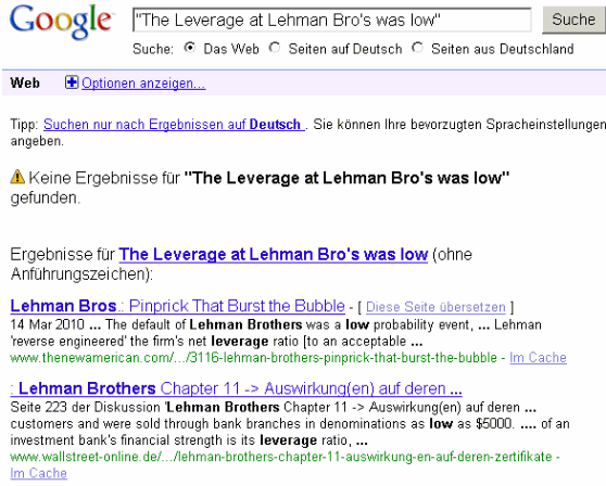 Lehman Brothers Holdings Inc. (LEH) 310200