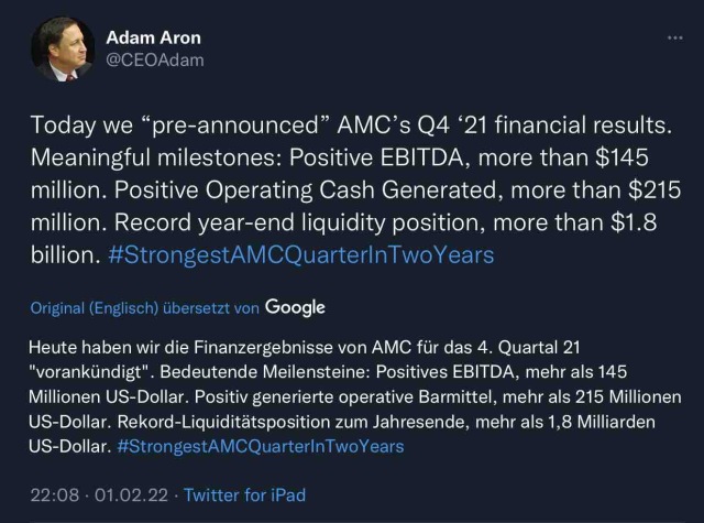 AMC Entertainment Holdings 2.0 - Todamoon?!? 1297246