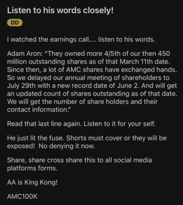 AMC Entertainment Holdings 2.0 - Todamoon?!? 1251323