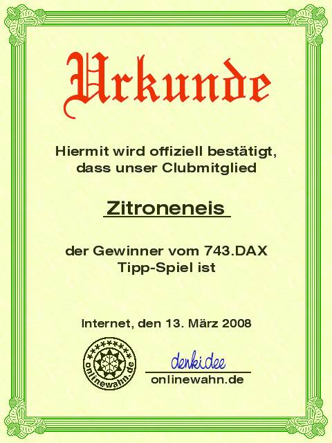 743.DAX Tipp-Spiel, Donnerstag, 13.03.08 154201