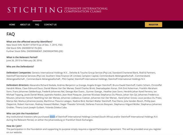Steinhoff International Holdings N.V. 1118285