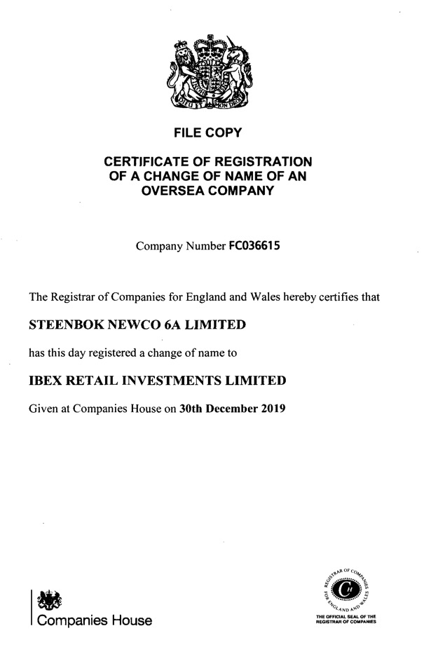 Steinhoff International Holdings N.V. 1152592