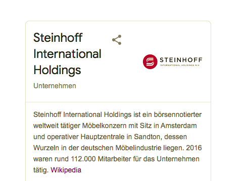 Steinhoff International Holdings N.V. 1281633