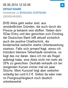 BVB keine lohnende Aktie !! 730114