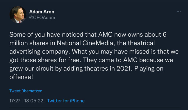 AMC Entertainment Holdings 2.0 - Todamoon?!? 1315296