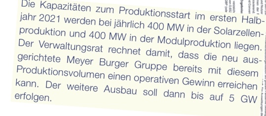 Meyer Burger Technology AG nach Fusion mit 3S 1223129