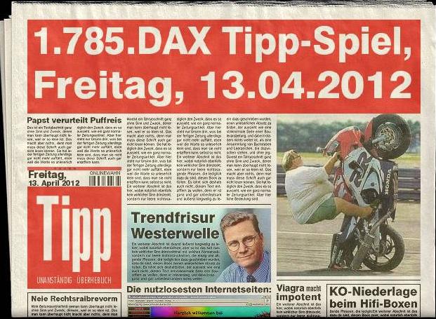 1.785.DAX Tipp-Spiel, Freitag, 13.04.2012 499973