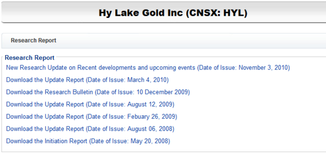 2009-2012 Hy Lake Gold 1000-2000% 371063