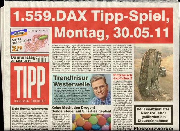 1.558.DAX Tipp-Spiel, Freitag, 27.05.11 406727