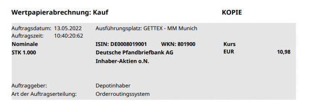 Deutsche Pfandbriefbank 😃 1315127